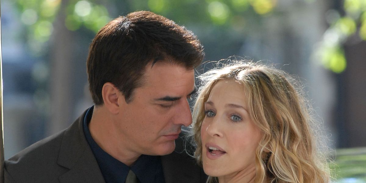 sarah jessica parker and chris noth on location for "sex and the city the movie"   september 19, 2007