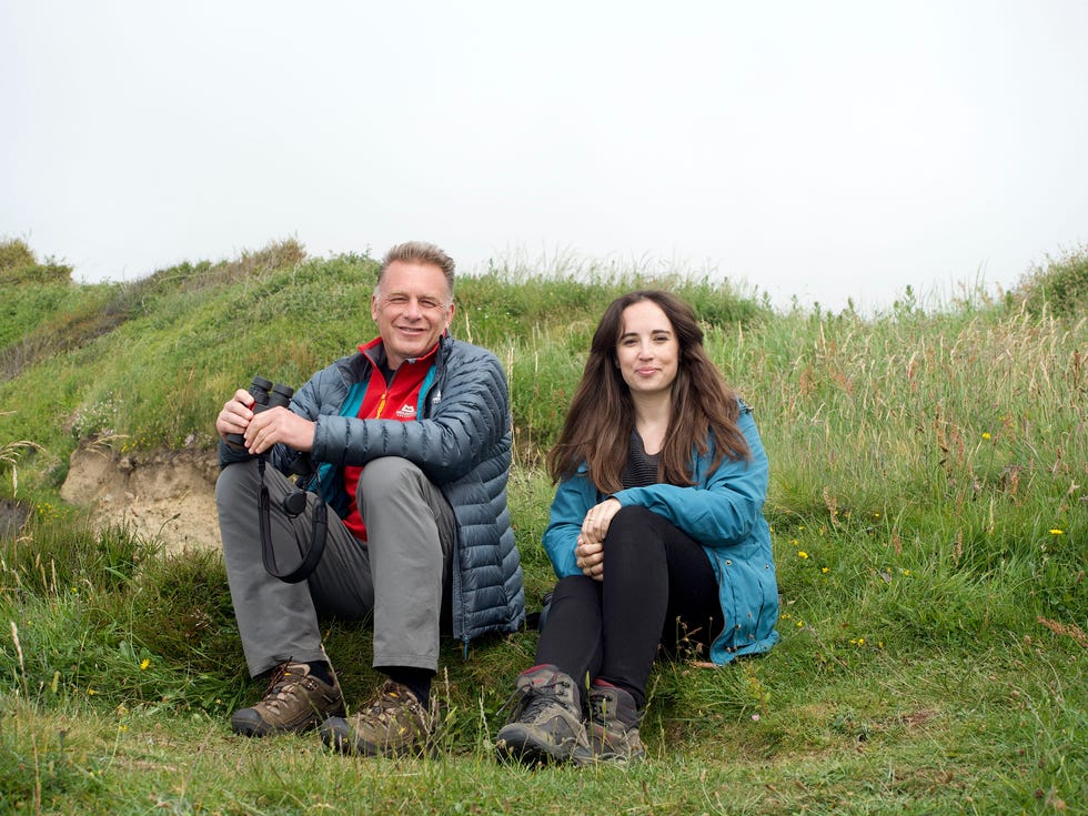chris packham with step daughter, megan mccubbin﻿