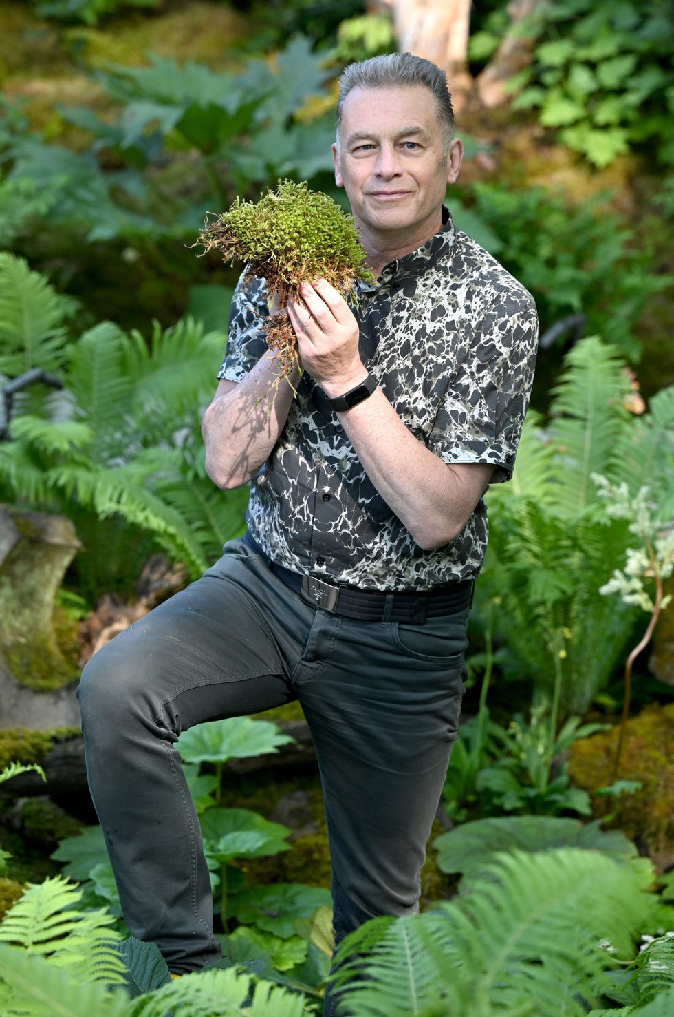 chris packham at the rhs chelsea flower show 2024
