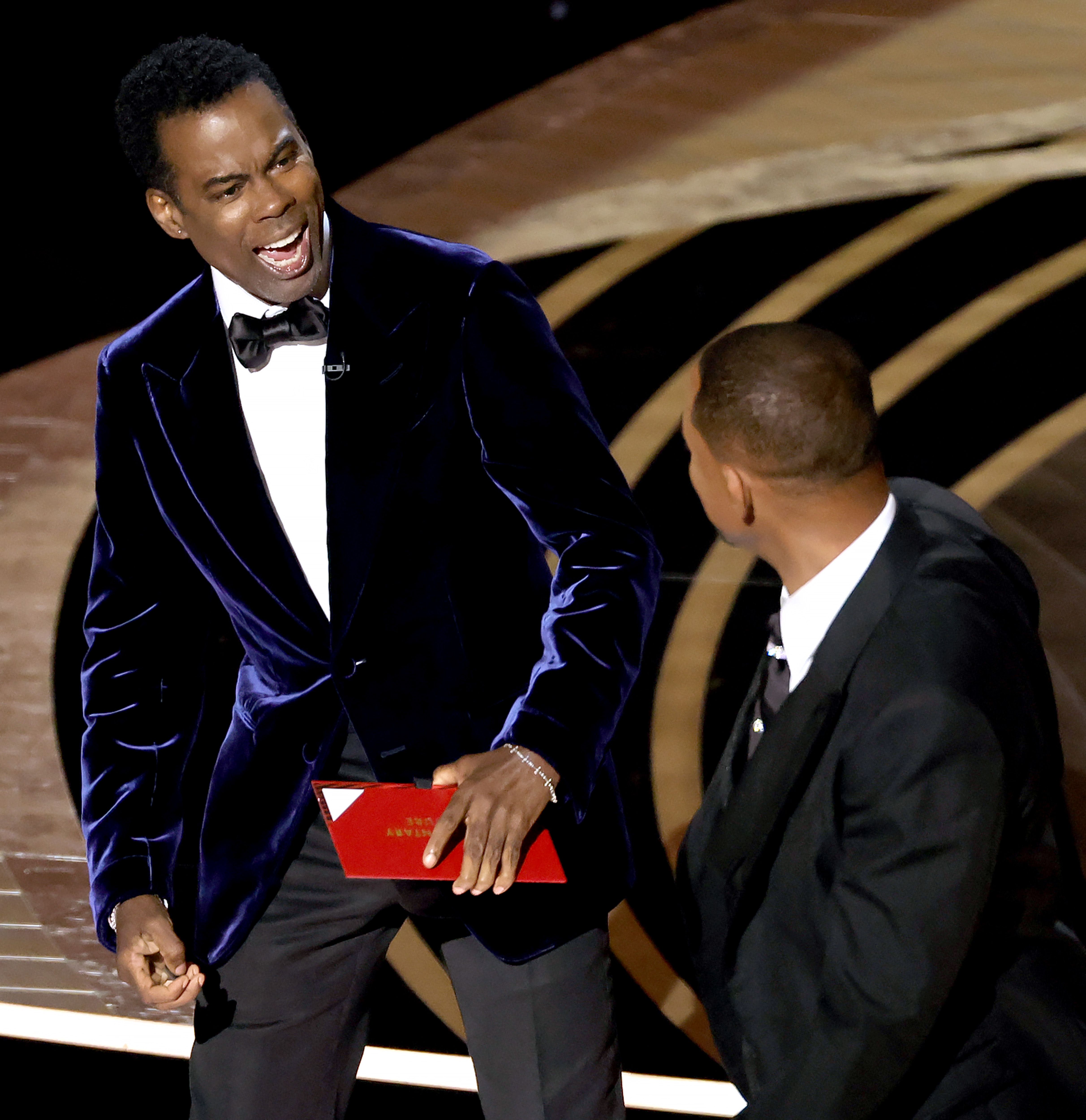 Will Smith appeared to hit Chris Rock at the Oscars.