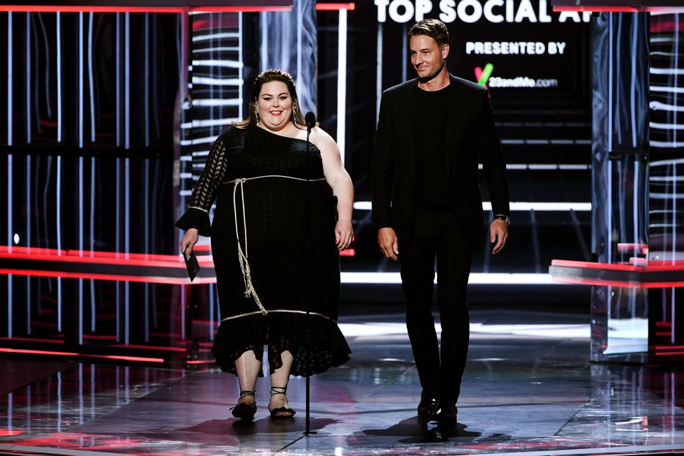 Chrissy Metz and Justin Hartley at the Billboard Music Awards
