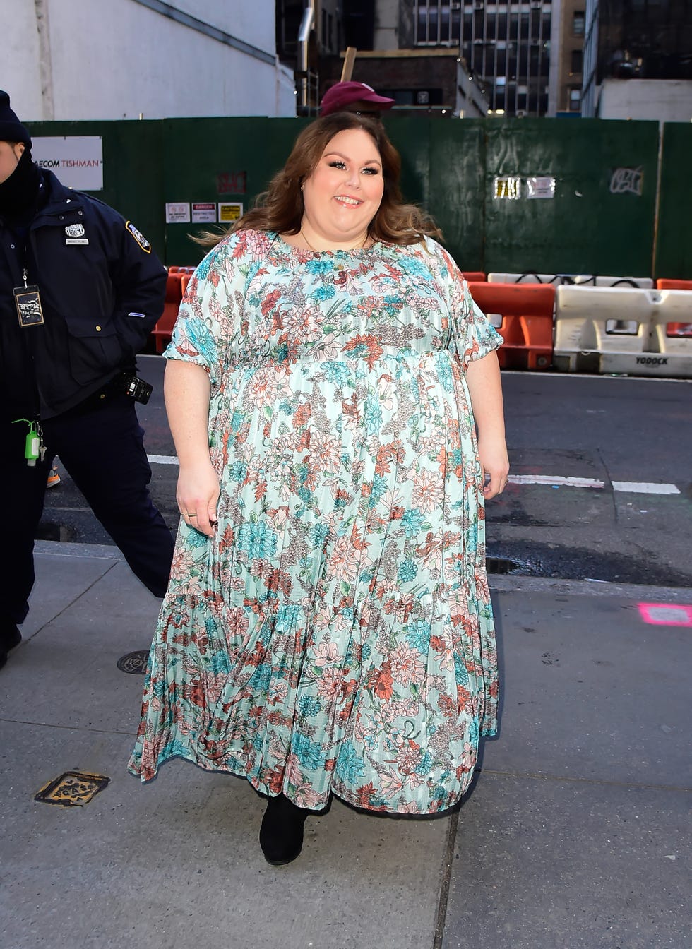 chrissy metz arrives at the today show