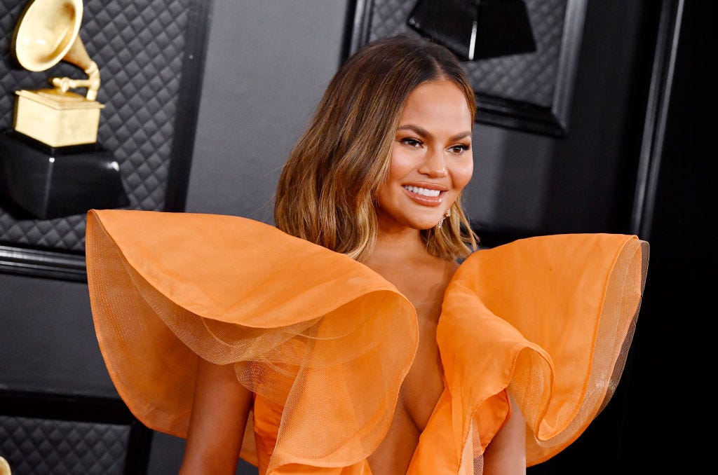 Chrissy Teigen Says She Just Took Her First Shower in Two Months