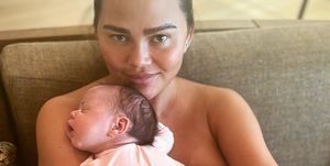chrissy teigen got real about postbaby boobs in nude bath pic