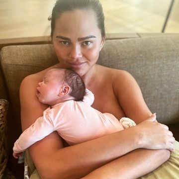 chrissy teigen got real about postbaby boobs in nude bath pic
