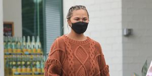 los angeles, ca   january 12 chrissy teigen grocery shopping on january 12, 2021 in los angeles, california photo by megagc images