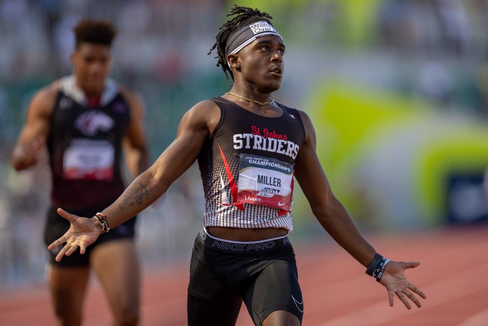 Christian Miller, un nuevo fenómeno del atletismo en los 100 metros ...