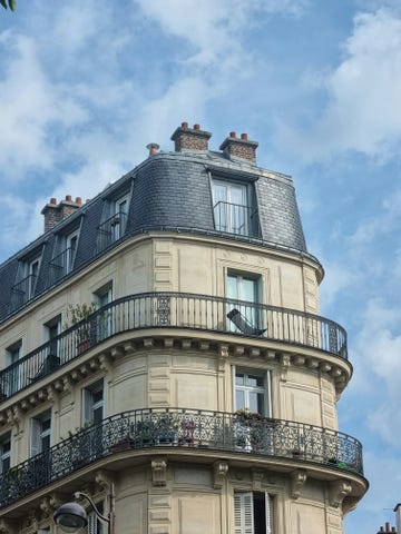 a large building with a balcony