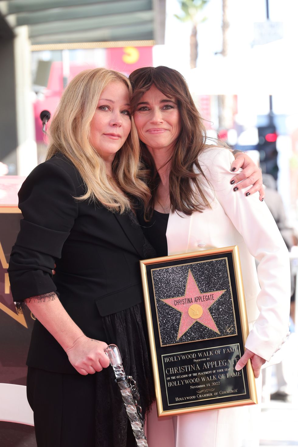 christina applegate honored with star on the hollywood walk of fame