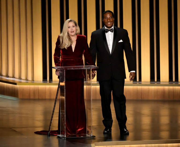 Christina Applegate Tears Up During Surprise Emmys Appearance 