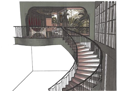 christina kim interior design kips bay dallas stairway and landing