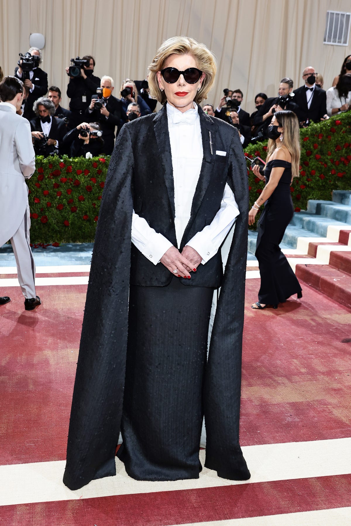 Christine Baranski Celebrates Her 70th Birthday at the Met Gala. See Photos  of Her Thom Browne Look here.