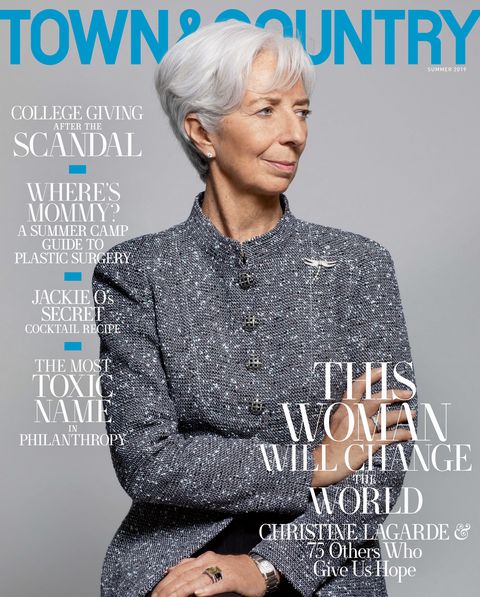Christine Lagarde Town & Country Cover