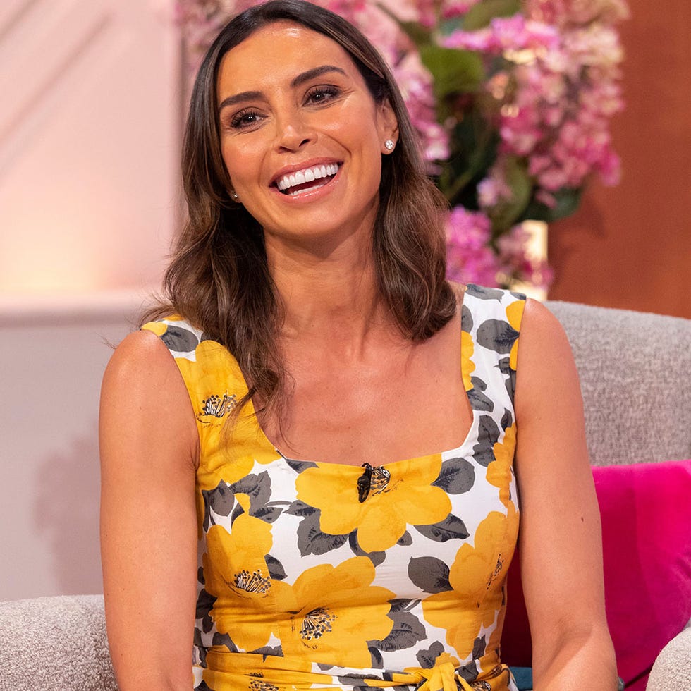 Christine Lampard wears Phase Eight sun dress to present Lorraine