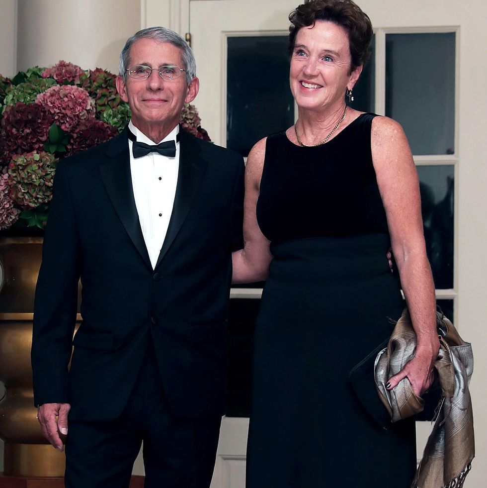 grady and fauci at a white house state dinner for the prime minister of italy, matteo renzi, in 2016