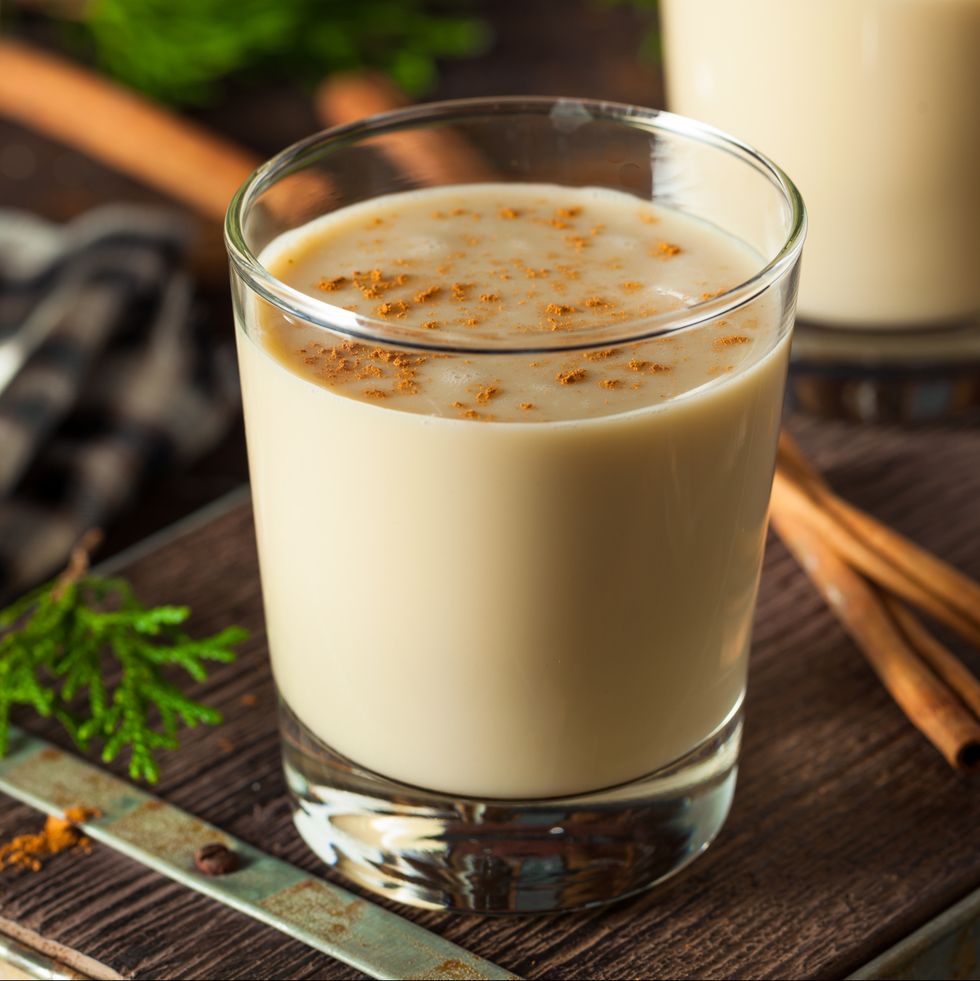 cold refreshing eggnog drink for the holidays