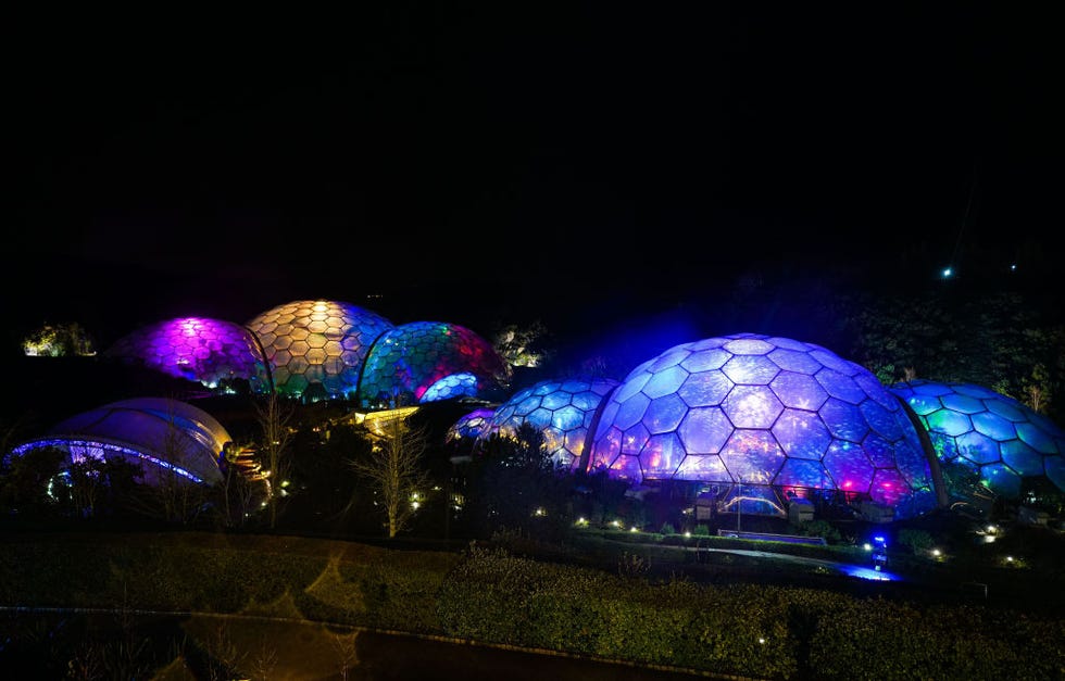 the eden project lights up for the festive season