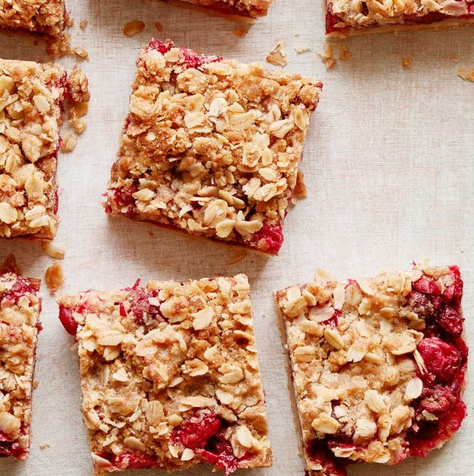 Recettes de biscuits de Noël recettes de barres de Noël avec barre streusel aux canneberges