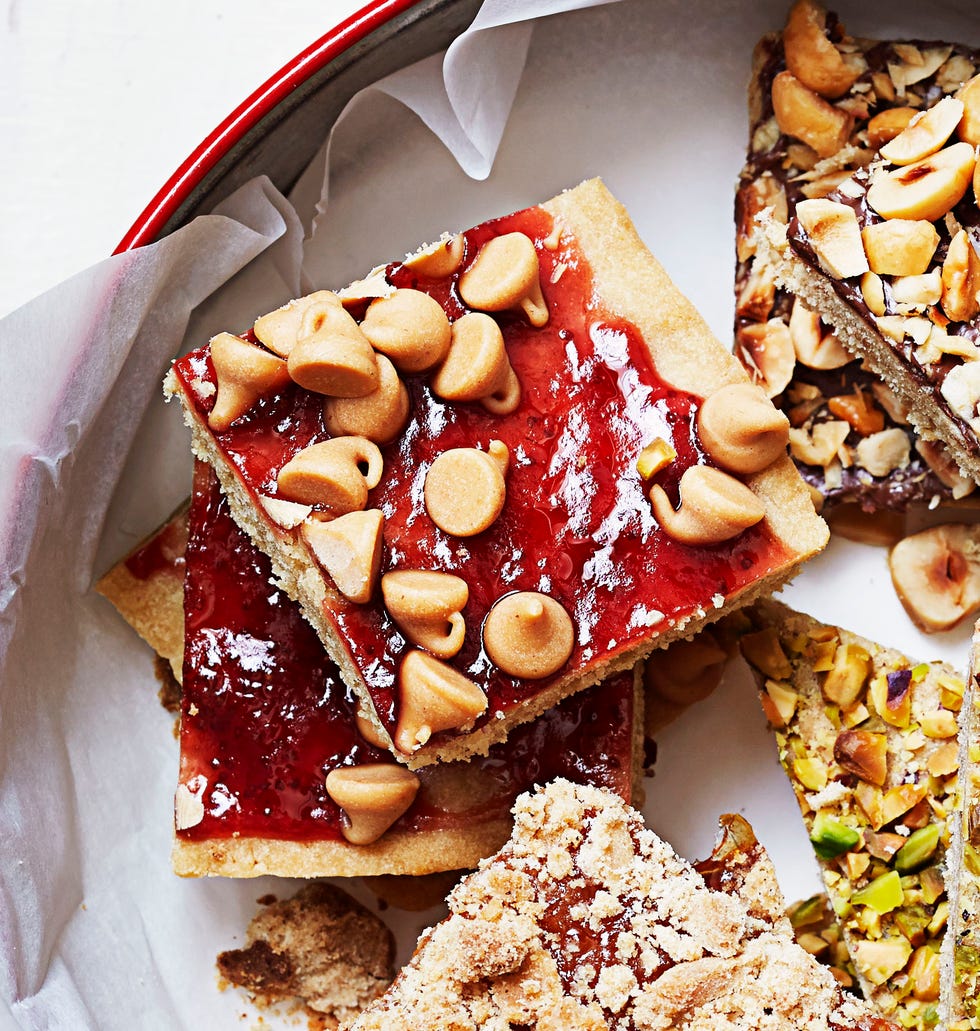 pb and j bars on a white background