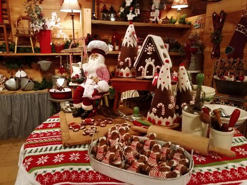 a gingerbread display from "one royal holiday"