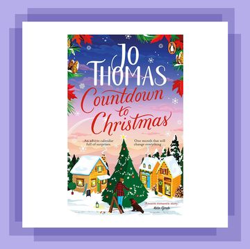illustrated cover of jo thomas' book countdown to christmas