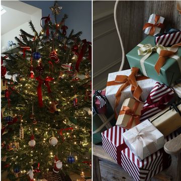 bow and ribbon christmas decorating trend