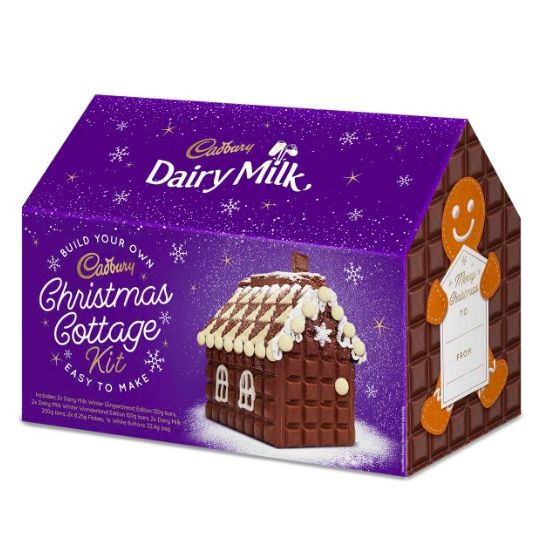 Christmas Cadbury Dairy Milk chocolate cottage