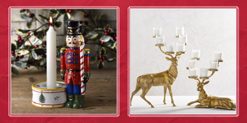 christmas candle holders