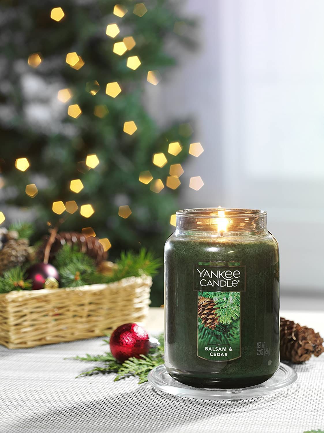 Vintage Holiday Candle - Scented Holiday Candle, Scents of pine