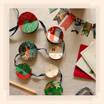 christmas card garland christmas card garland