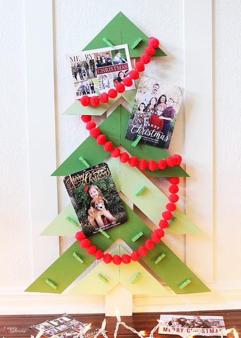 34 DIY Christmas Card Holder Ideas - How to Display Holiday Cards