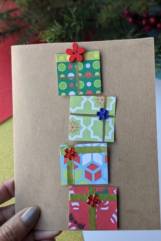 christmas card ideas gift box christmas card