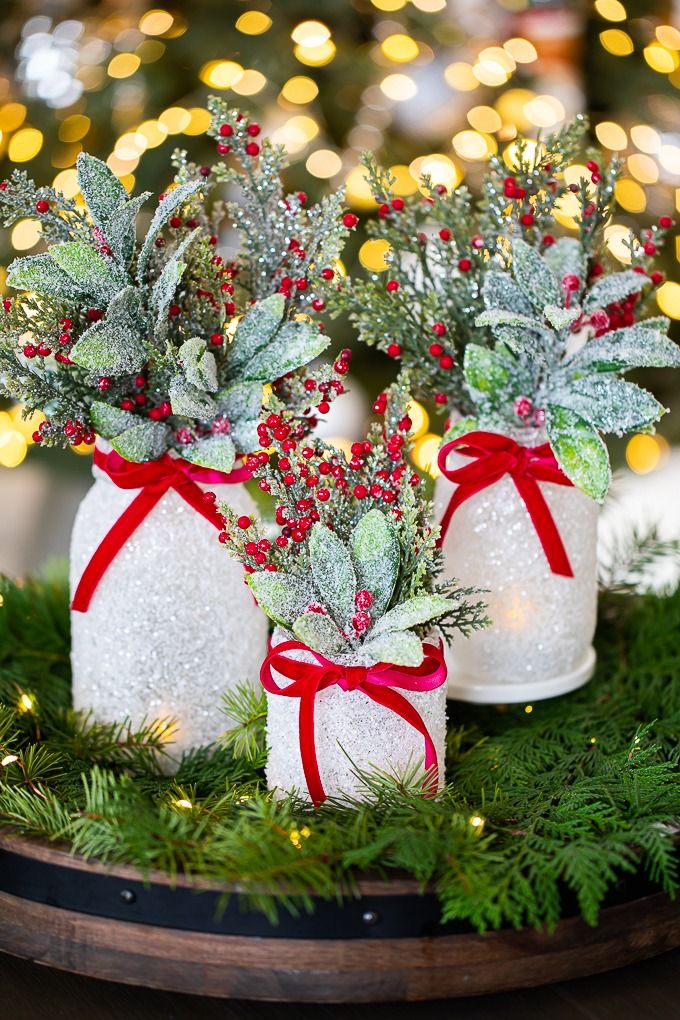 Beautiful Easy DIY Christmas Table Decorations - A Piece Of Rainbow