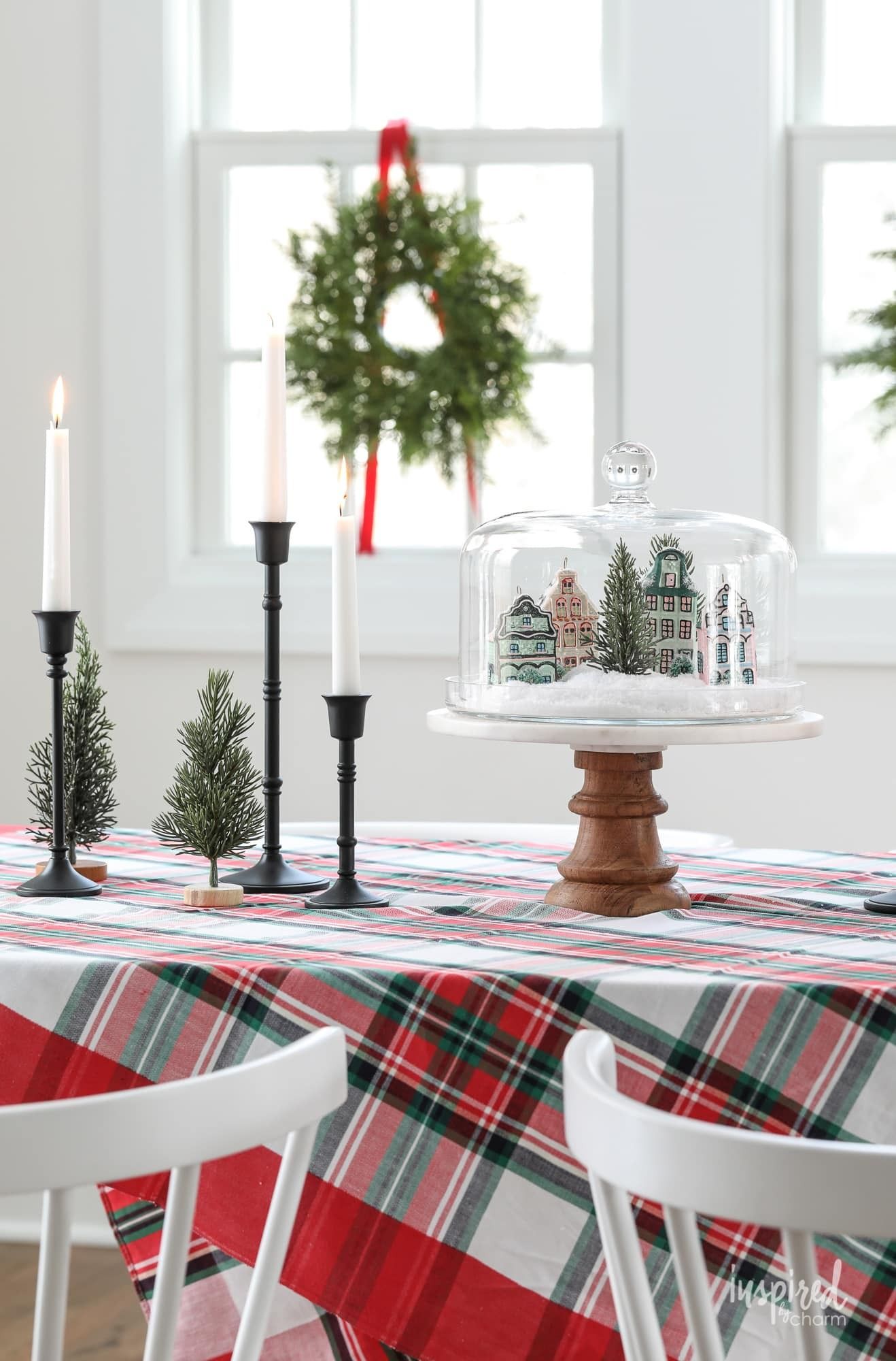 Easy Christmas Snow Globe Cake Stand Idea - Haneen's Haven