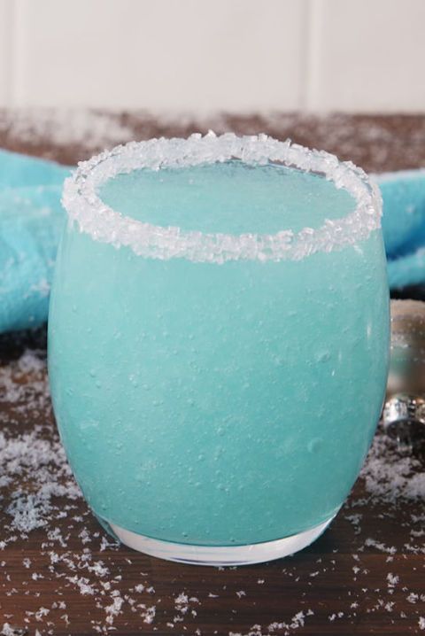 blue winter cocktails