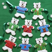 christmas cookies polar bear sugar cookies