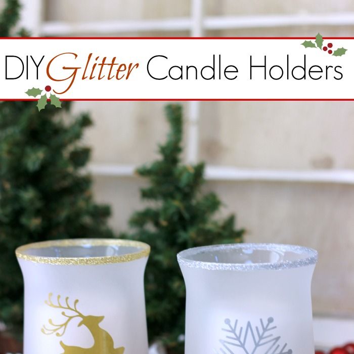 christmas crafts candle holders
