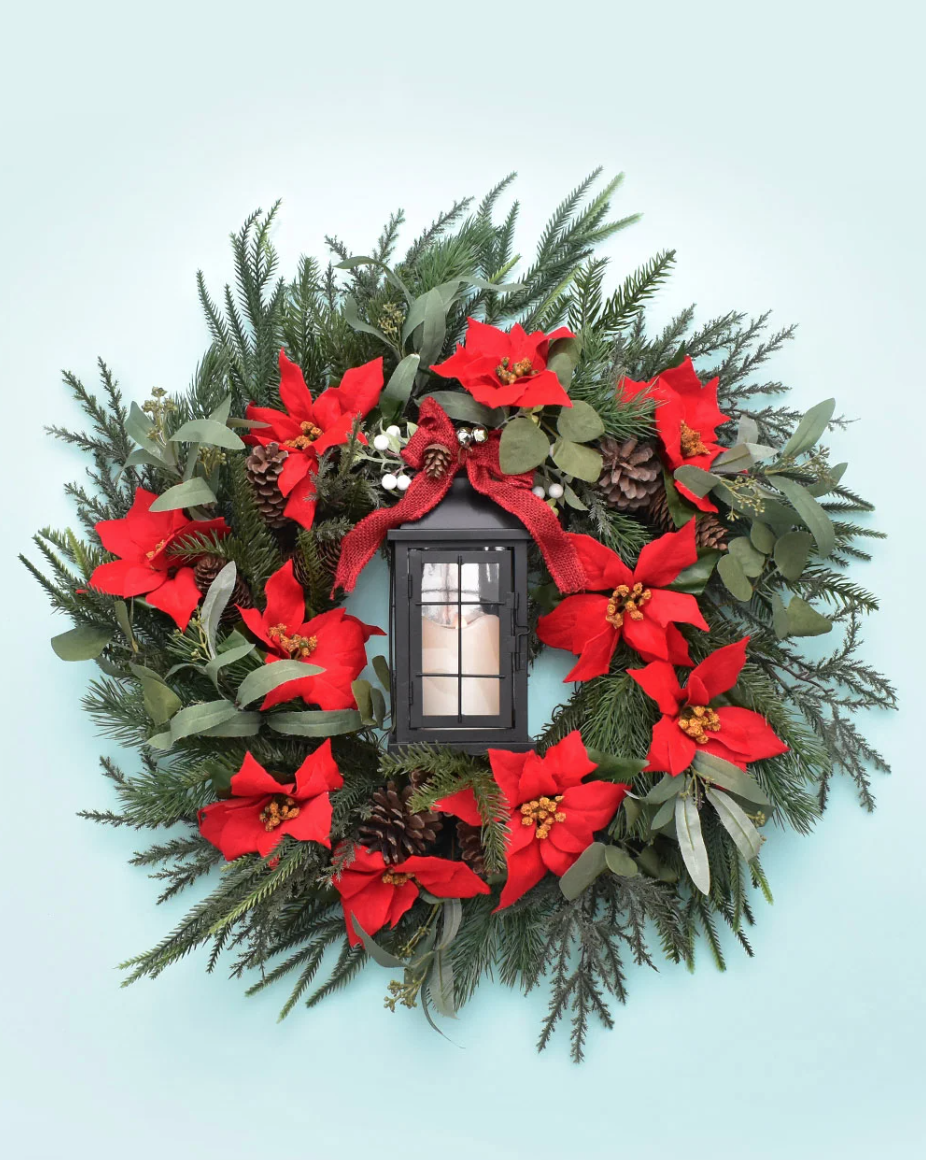 christmas crafts christmas lantern wreath