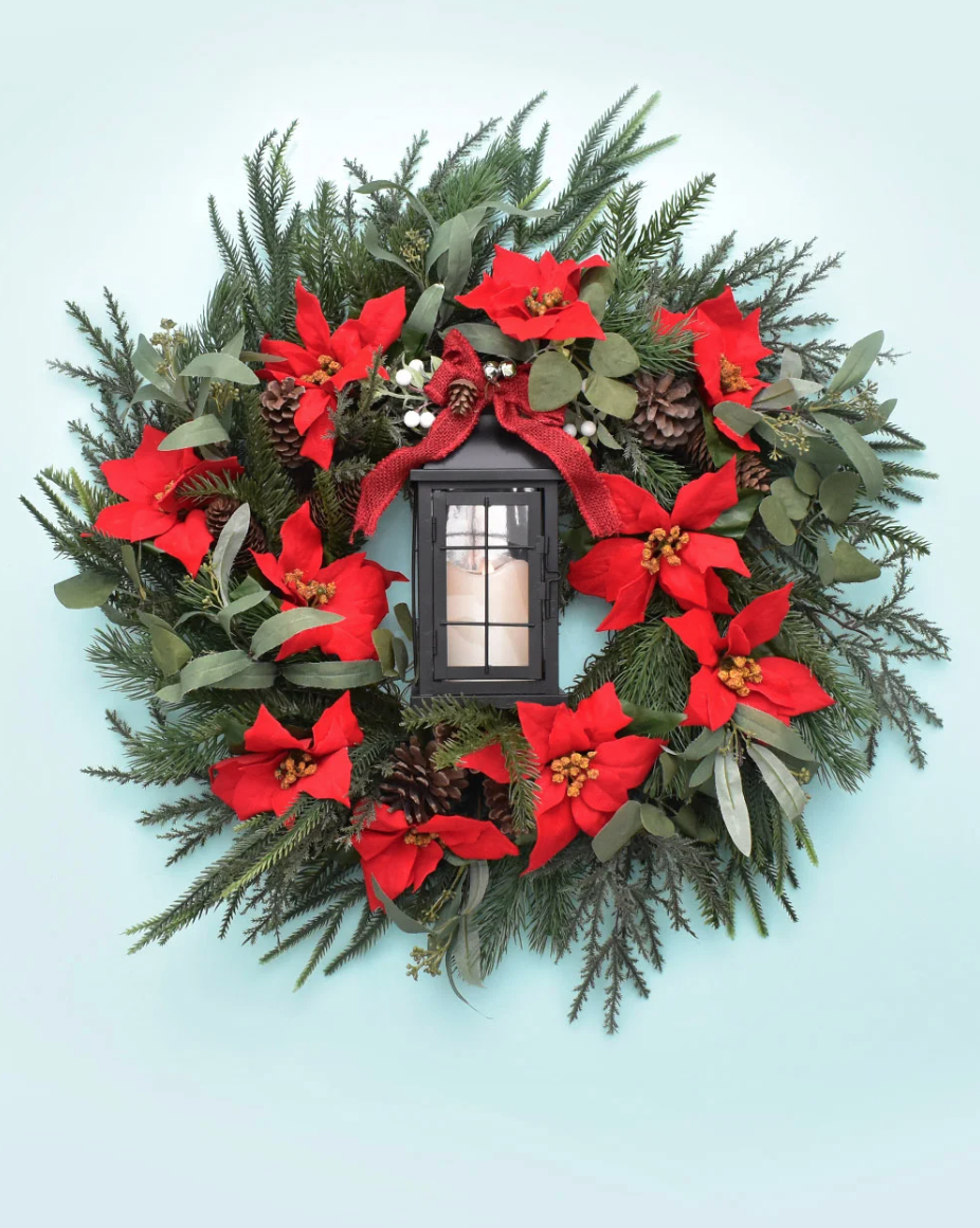 christmas crafts christmas lantern wreath