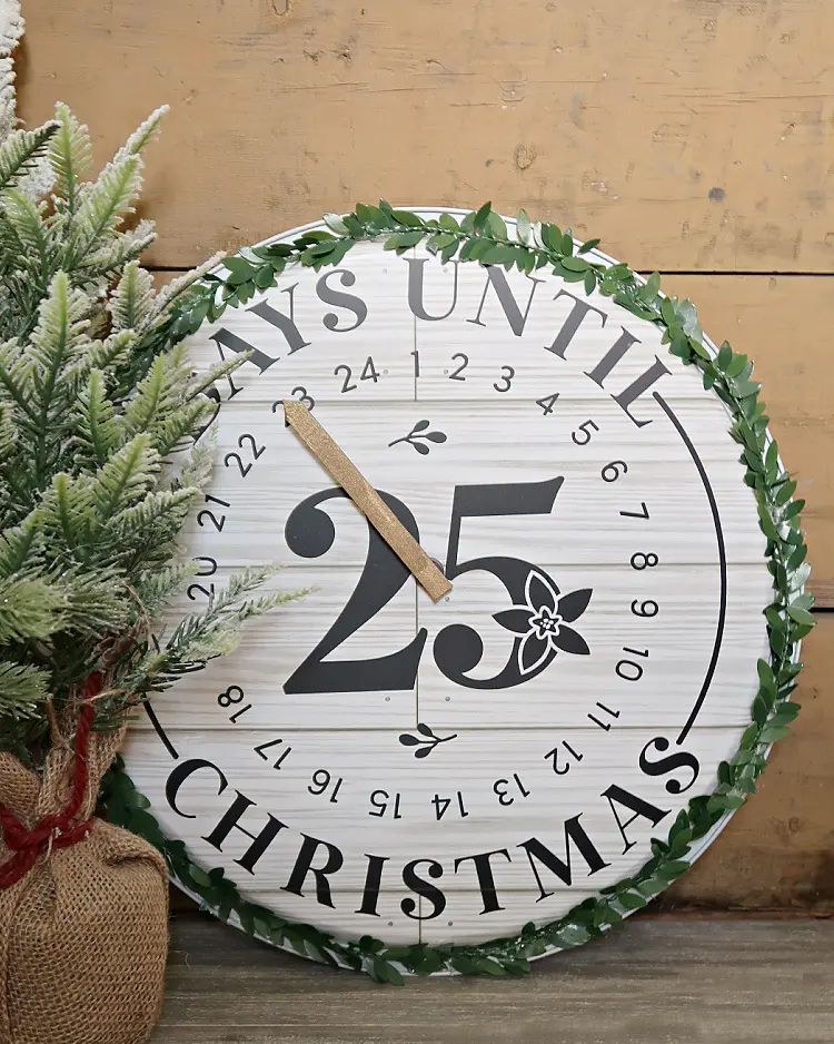 christmas crafts countdown clock
