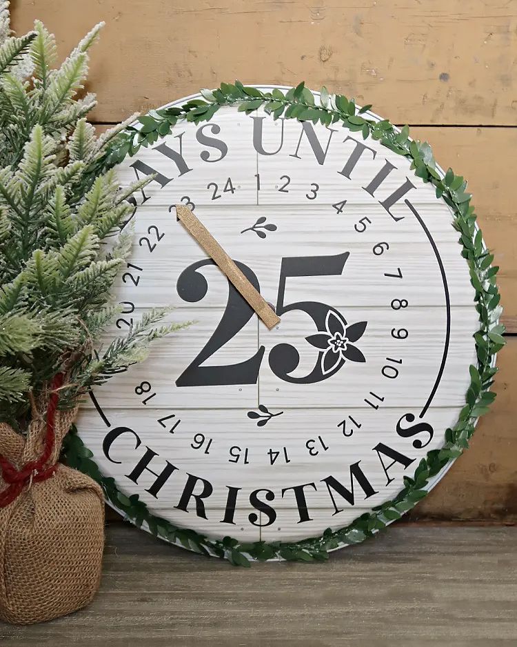 christmas crafts countdown clock