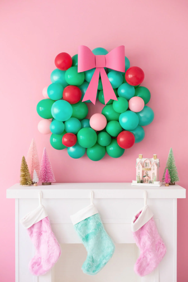 christmas crafts for kids balloon wreath