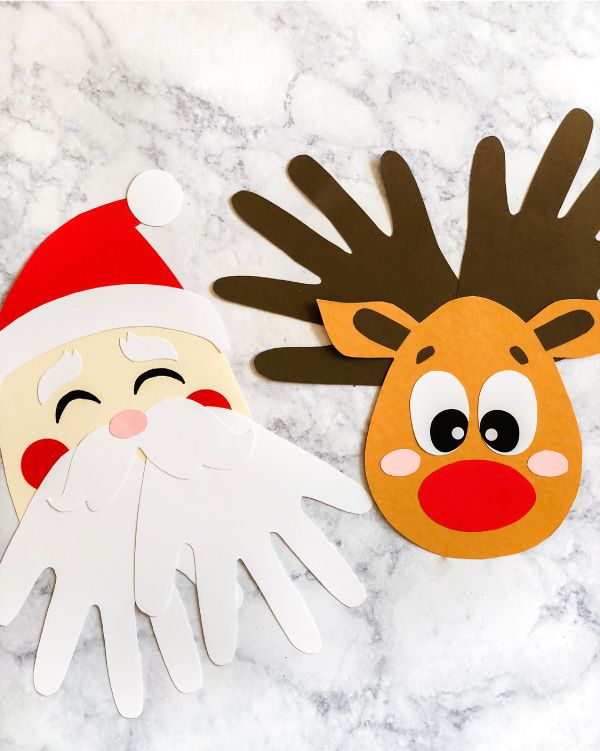 christmas crafts for kids handprint