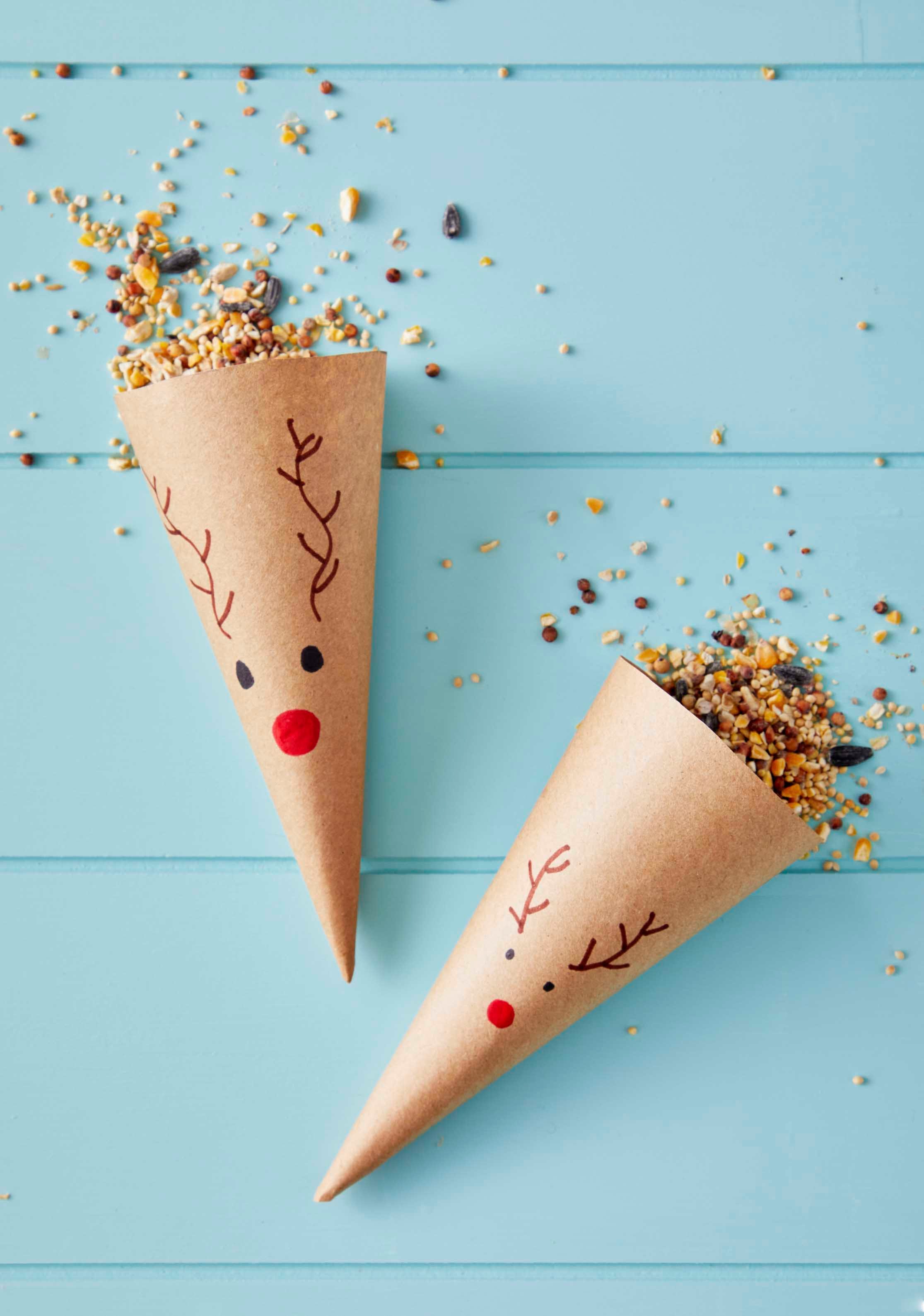 Make Reindeer Food Cones for Santa's Team on Christmas Eve