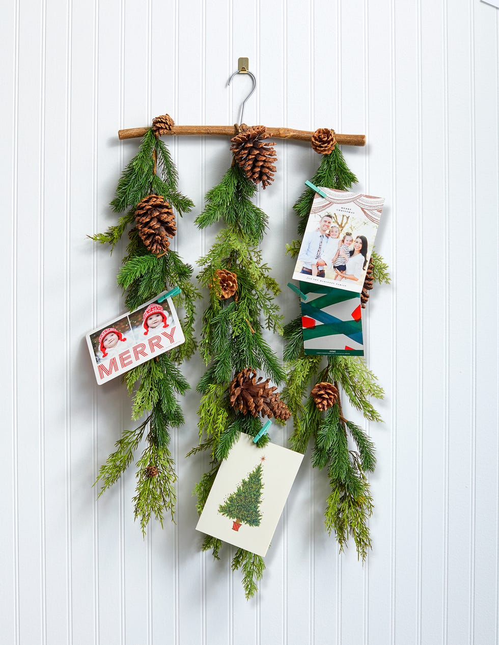 christmas crafts garland card holder