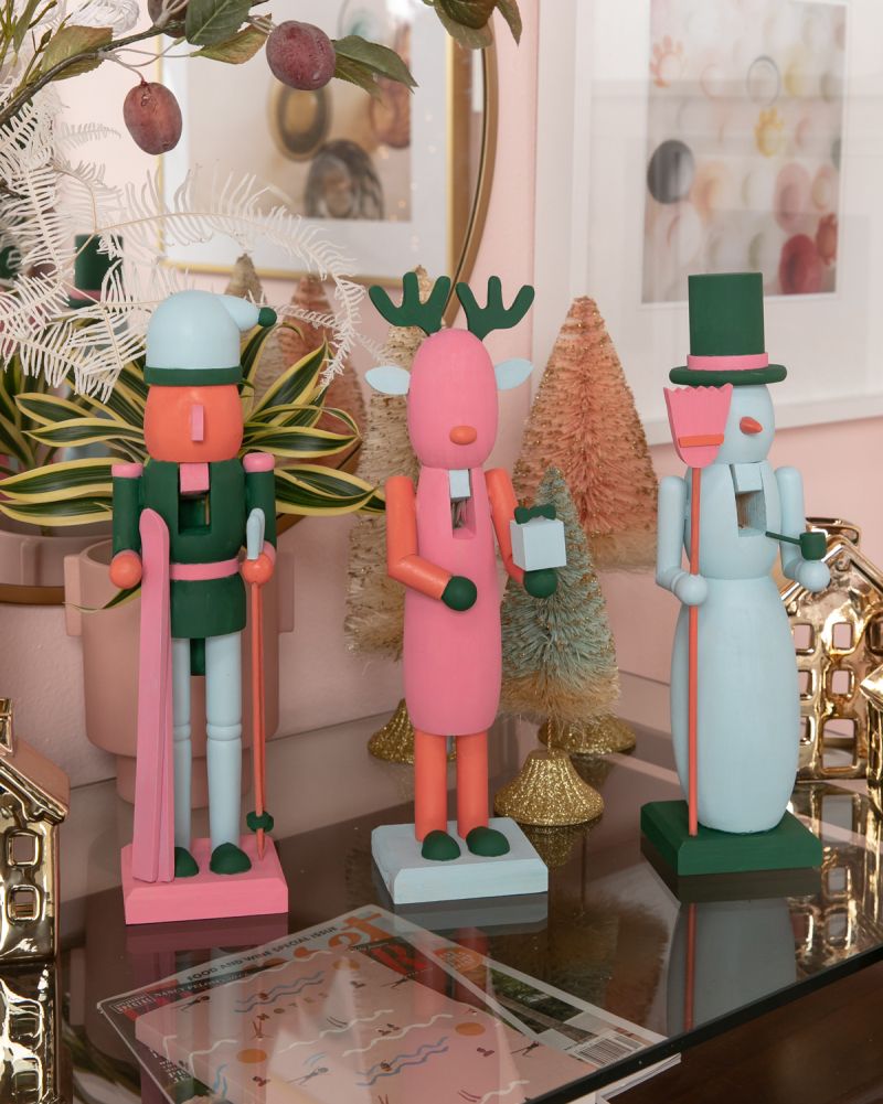 christmas crafts painted nutcrackers