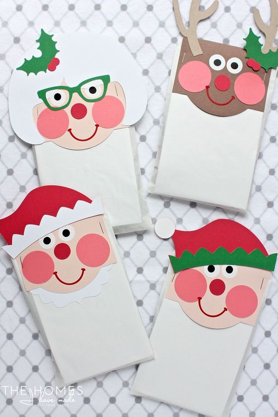 christmas crafts for kids treat bags