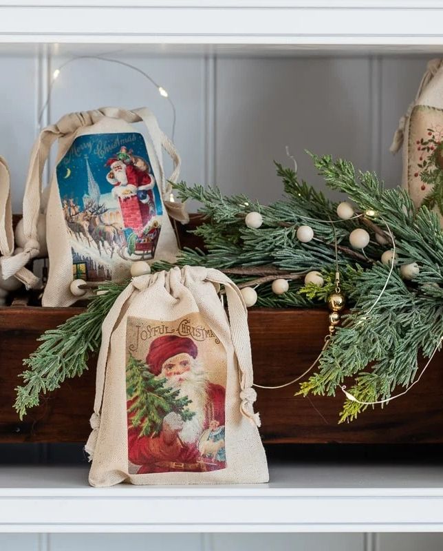 christmas crafts vintage inspired christmas gift bags