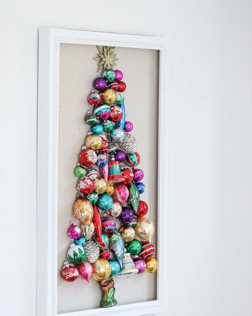 christmas crafts vintage ornament wall tree
