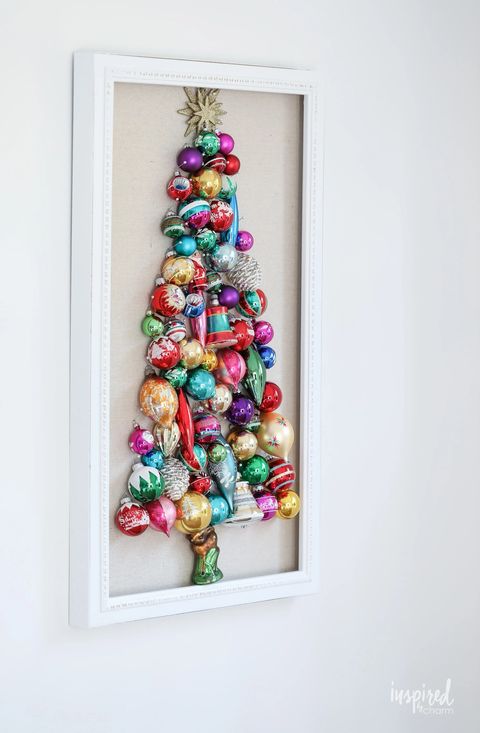 christmas crafts vintage ornament wall tree